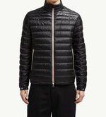 Пуховик Moncler Daniel короткий чёрный — оригинал из Италии