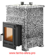 Печь для бани Эверест "Steam Master 30 ЧУГУН" Пироксенит Элит, S-40