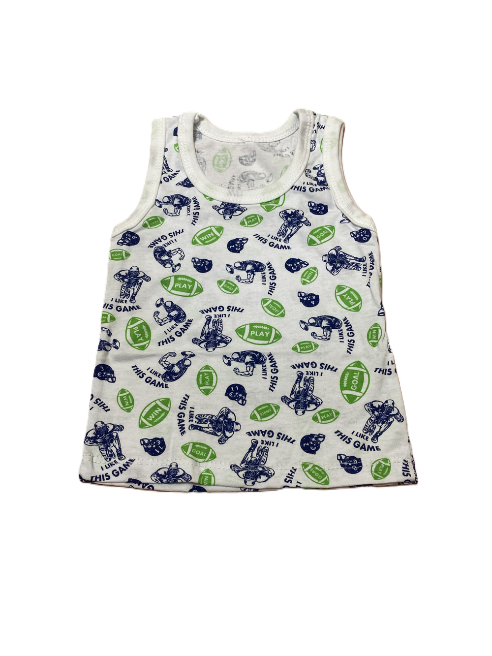 Майка на мальчика из кулирки (100 % хлопок) на рост 74 см