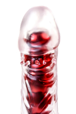 Классический вибратор TOYFA Trio Vibe красного цвета - 18 см. (Цвет: красный)