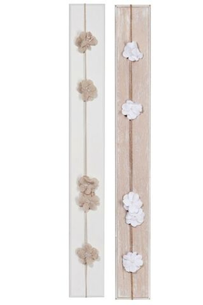 Декоративная доска для записок и фото "Цветы" в ассортименте 10х1х81см