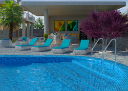 Шезлонг 1-х местный, коллекция Санторини