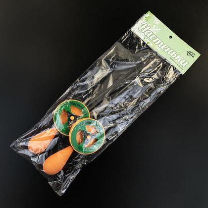 Удочка зимняя "Настенька", капелька (Р-оранжевый, К-зеленый, О-оранжевый), 2шт/уп