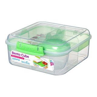 Ланч-бокс с баночкой Sistema &quot;Bento TO GO&quot;, многосекционный, 1,25 л, цвет Зеленый