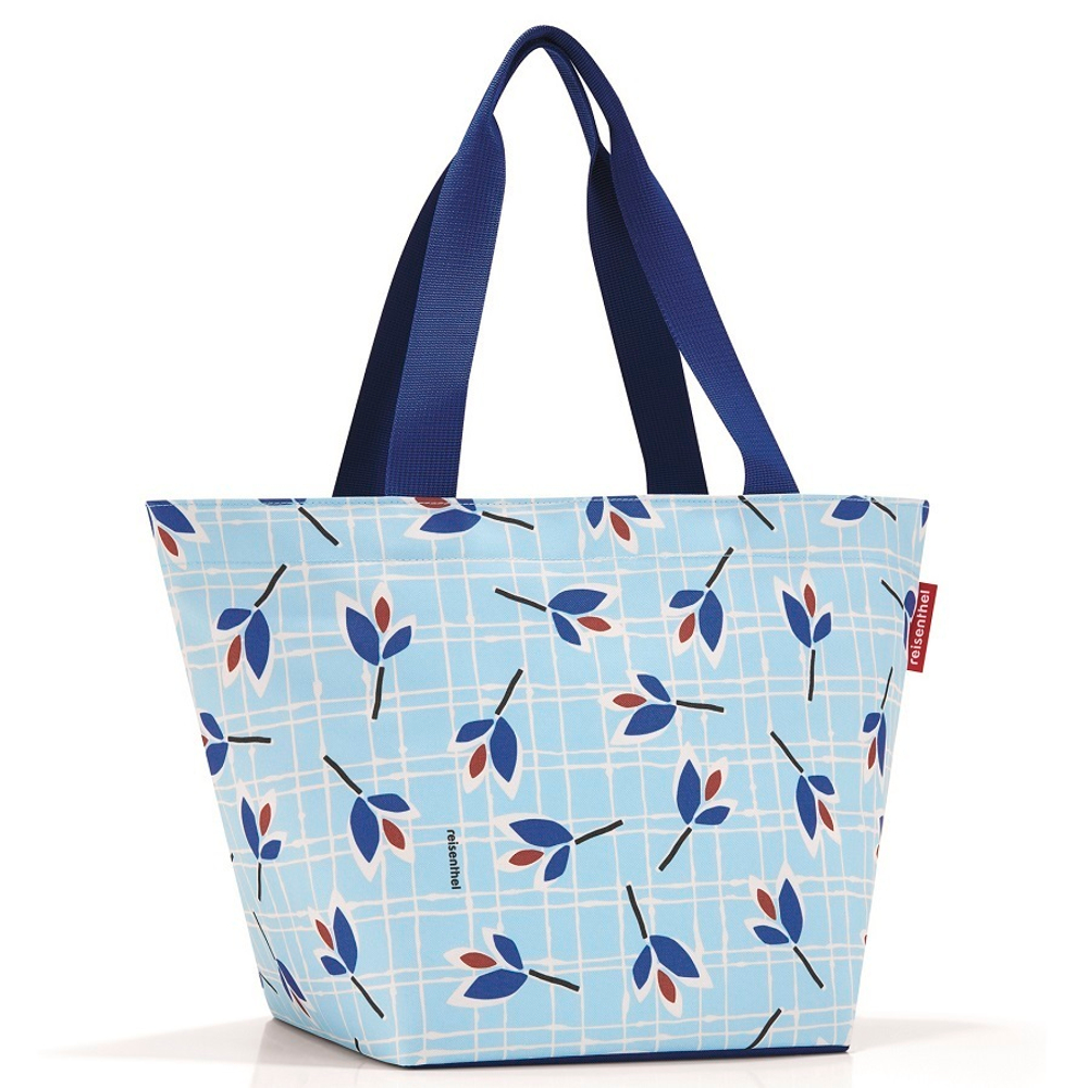 Сумка shopper m leaves blue