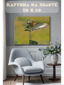 Картина на стену 40 X 50 Птица