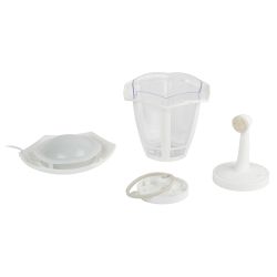 Садово-парковый светильник ЭРА ДБУ 07-8-005 3000К Дели 1 белый 6 гранный настенный IP44 светодиодный 8Вт 3000K