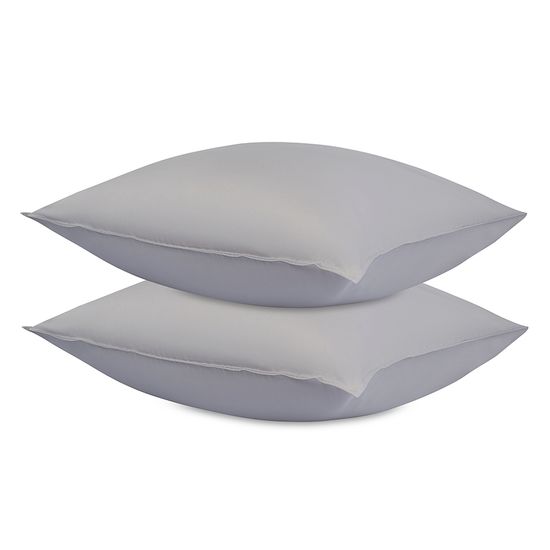 Набор наволочек из премиального сатина серого цвета из коллекции essential, 70х70 см