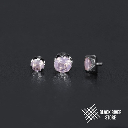 Flat Faceted Rose Quartz