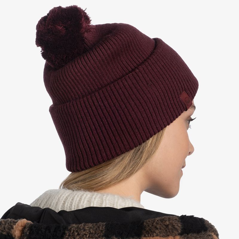 Вязаная шапка Buff Hat Knitted Tim Maroon Фото 5