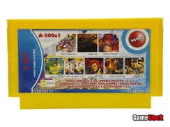 Картридж 8-Bit - 500в1 N.TURTLES 1.2.3.4+D.DRAGON 1.2.3.4+CHIP&DALE 1.2.3+90 TANK+LODE RUNNER+M.K.4+CONTRA+.