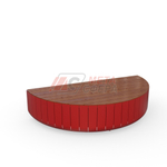 Лавка-тумба полукруглая STRIPES