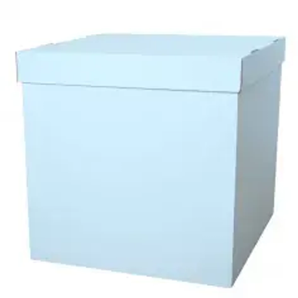 Коробка для воздушных шаров Голубой, 60*60*60 см, 1 шт.