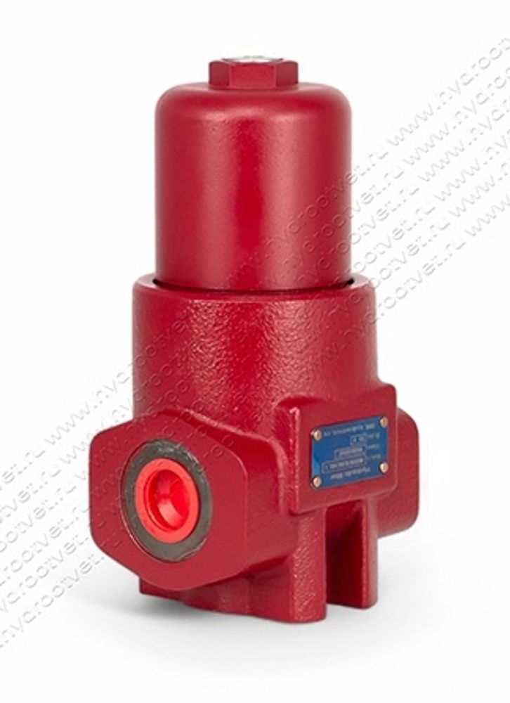 WKDFBN/HC60G10B1.1 - Напорный фильтр гидравлический одинарный модели DF тонкость фильтрации 10 мкм, типоразмер 60, вид присоединения: резьба G1/2, материал корпуса - чугун, рабочее давление до 420 бар, визуальный индикатор загрязнения