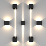 340517 Светильник DALLA 2х3W LED 660LM G ЧЕРНЫЙ 4000K IP65