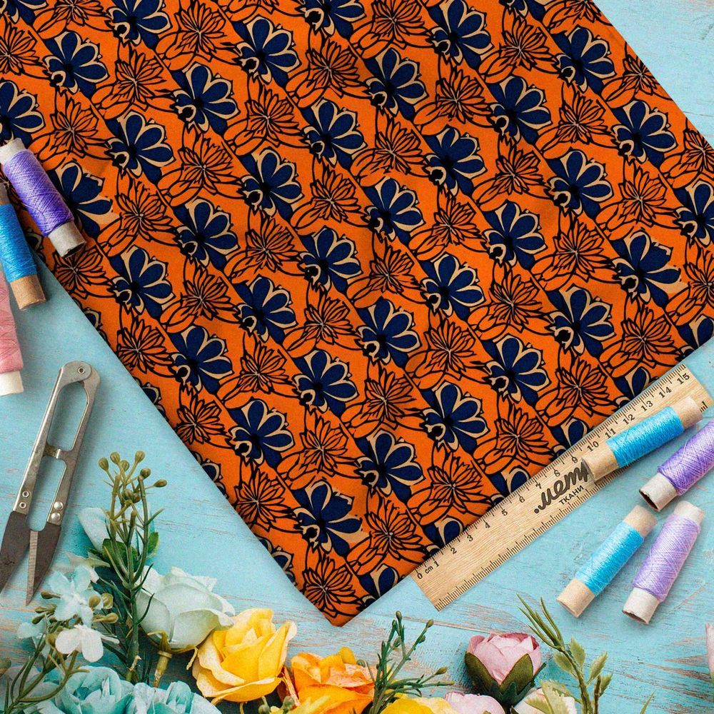 Ткань премиум атлас пиксельное притяжение