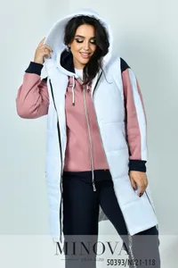 Костюм 21-118-фреза-белый Minova