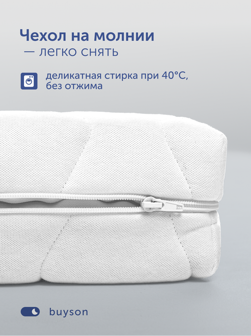 Детский матрас БайТой, 10 см, 2 уровня жесткости, беспружинный