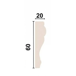 Багет интерьерный 2 шт. декоративный профиль 60*20*1200 Золото с патиной "Лувр" (ПИ60Л)