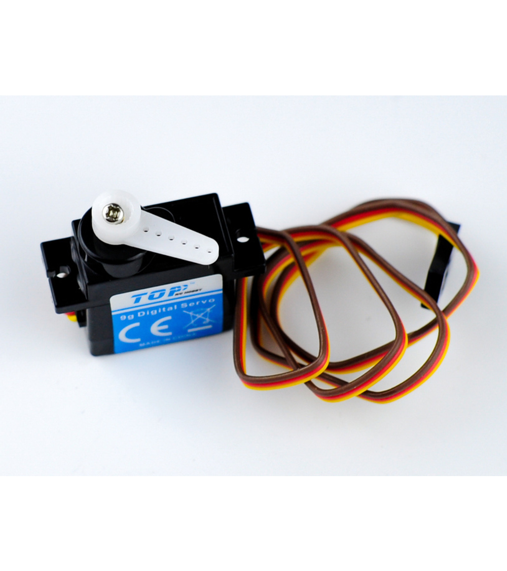 Сервомашинка 9g для планера Top RC Lightning V2 (закрылки), провод 400мм