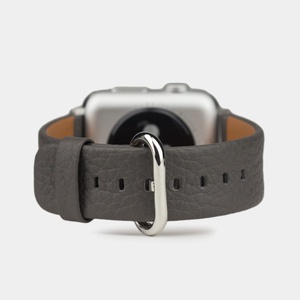 Ремешок кожаный для Apple Watch 42/44mm Classic серого цвета