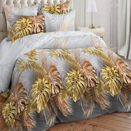 Комплект постельного белья "ВЛ. ТРОПИКАНА (НОВЫЙ)", бязь Премиум, 100% хлопок, Россия.