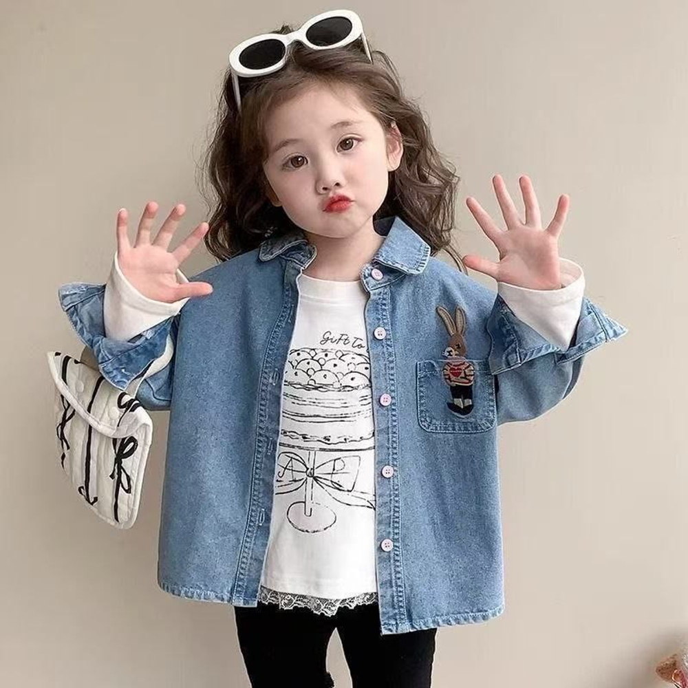 Детская джинсовая рубашка