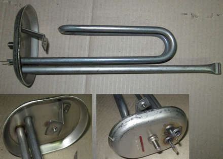 Нагревательный элемент (ТЭН) для водонагревателя Ariston (Аристон) 65150052 в сборе с фланцем без прокладки, 2 кВт 220В М5 65150892