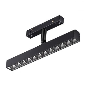 Трековый светодиодный светильник для низковольтного шинопровода 358610 черный Flum Novotech