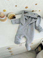 Комбинезон с ушками Gray melange (без утеплителя)