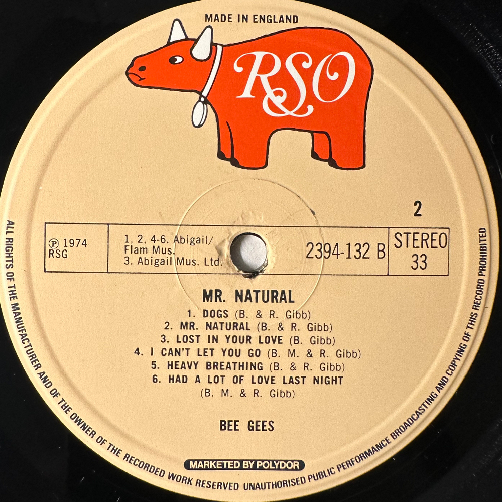 Bee Gees ‎– Mr. Natural (Англия 1974г.)