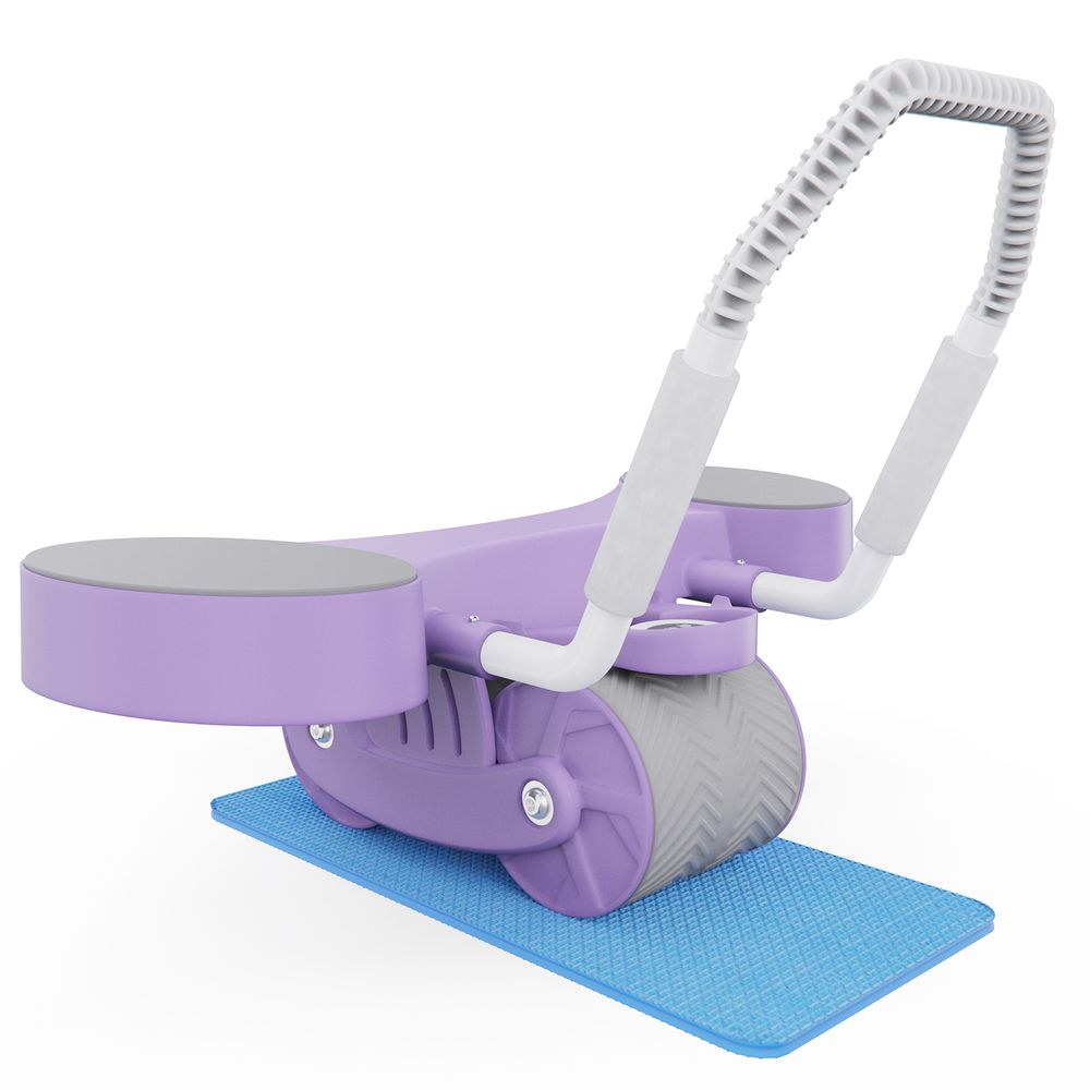 Тренажёр для пресса AB Roller SND-P фиолетовый с ковриком 34 х 17 x 0.6 cм