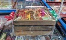 Ящик деревянный реечный 18см*27см*14см коричневый