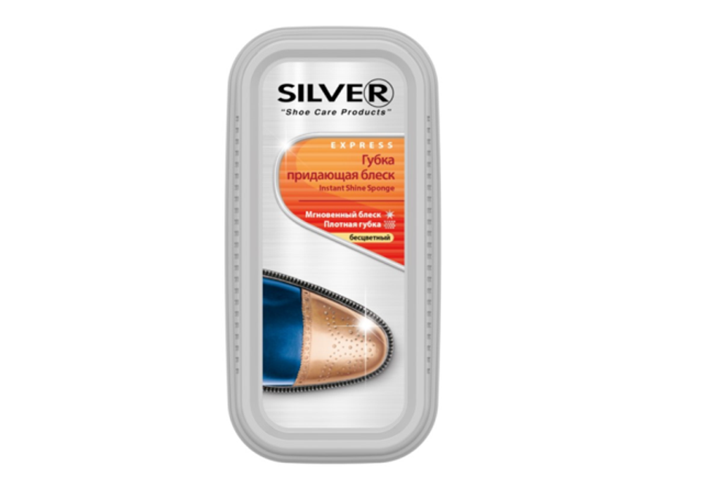 Губка д/обуви Silver д/блеска Бесцветная