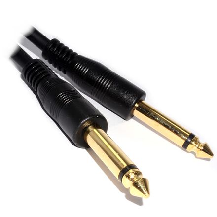 Шнур 6.35мм "шт" моно - 6.35мм "шт" моно "позолоченный" OD7.0мм 1.5м