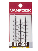 Крючок тройник VANFOOK DT-35F #14 fusso black; 4 шт