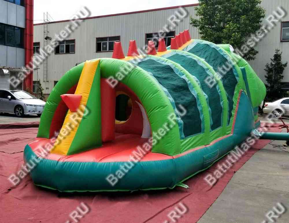 Коммерческий надувной батут "Тоннель Крокодил"