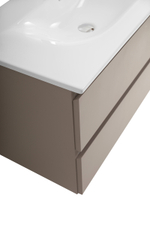 Тумба с раковиной подвесная BelBagno KRAFT-800-2C-SO-CO Бежевый матовый, раковина белая BB-8099-80