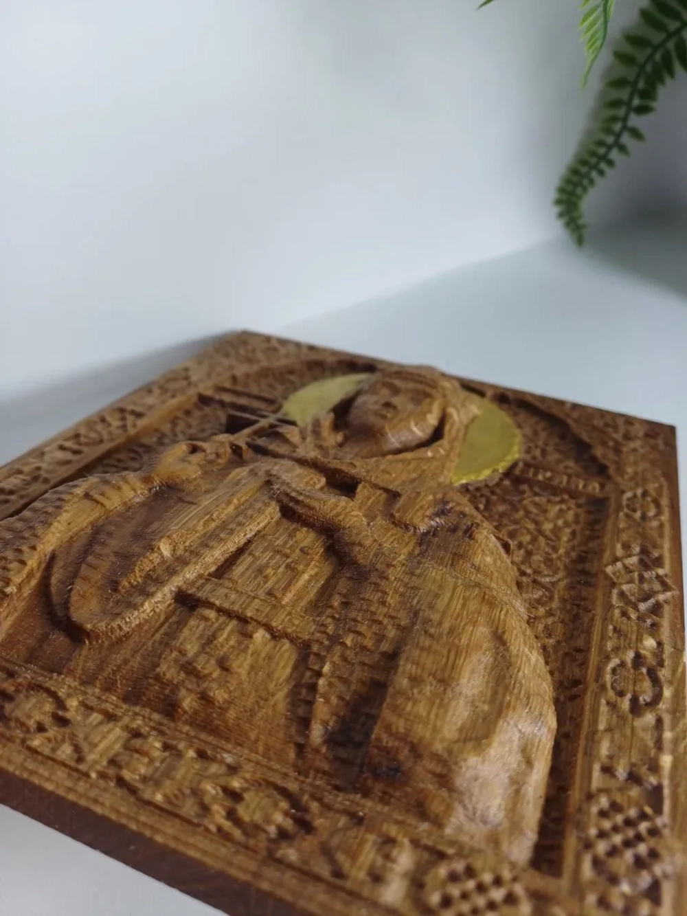 Освященная Икона св. великомученицы Ирины 16,5х14 см дуб