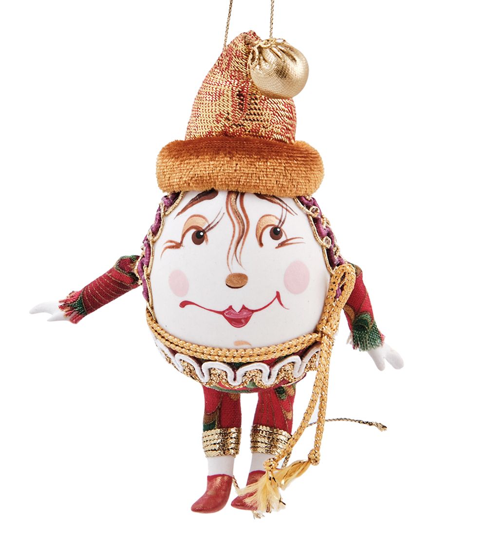 РусКукла RK-962 Яйцо-подвеска «Петрушка» фарфор