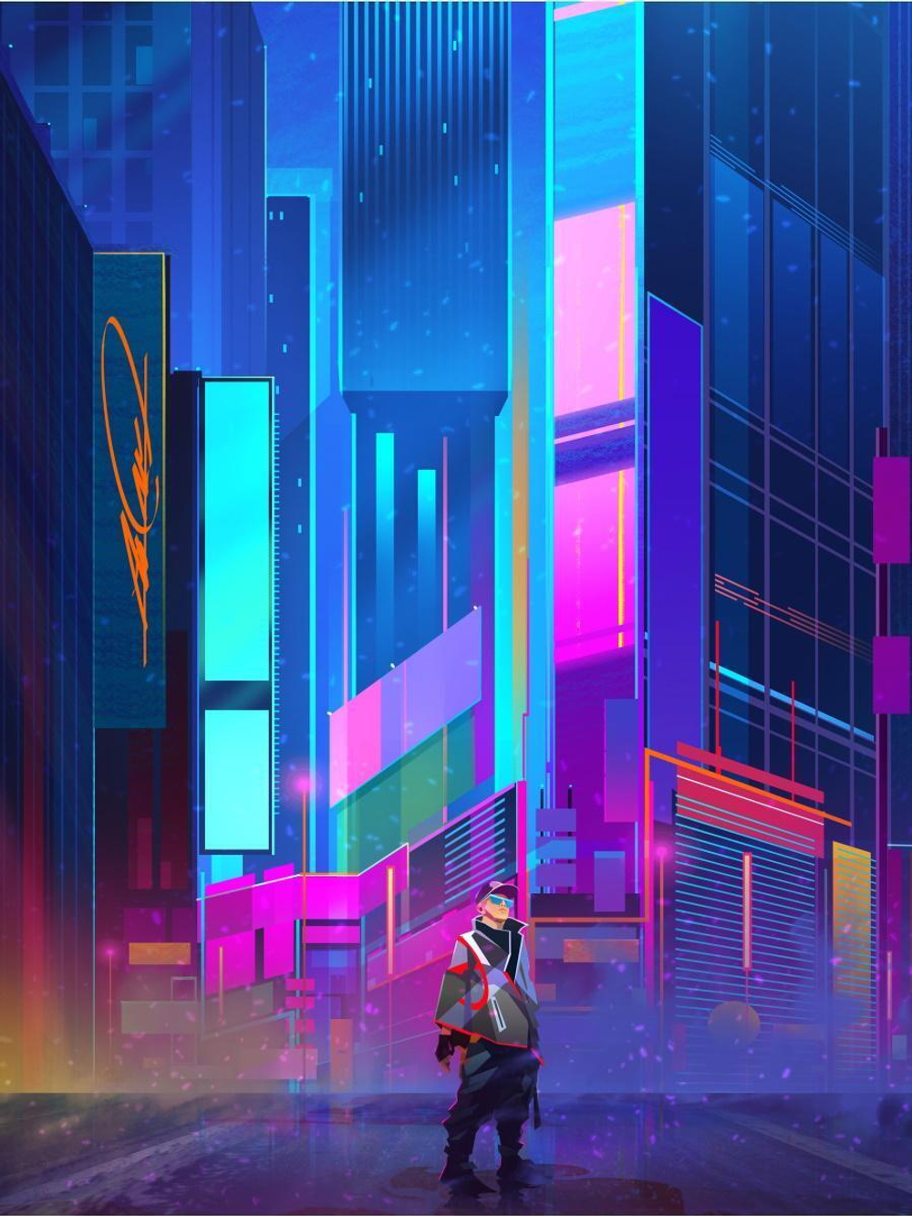 Картина по номерам 30х40см "Город будущего" (Арт. ХК-6854)