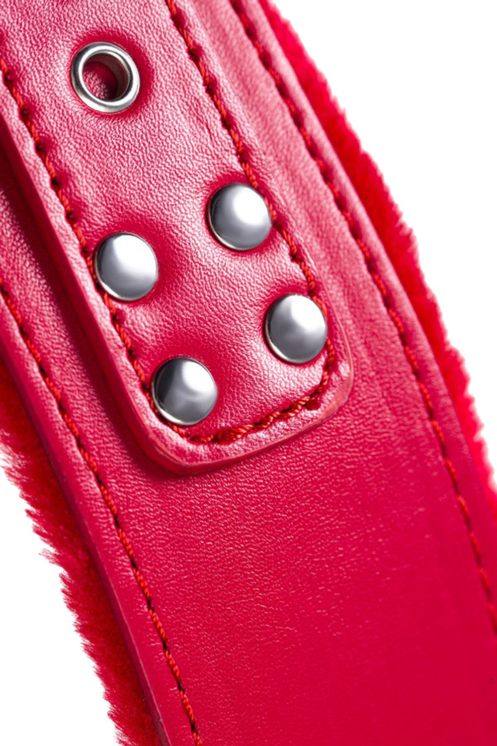 Красный ошейник 43см с металлической фурнитурой ToyFa Basic 886105