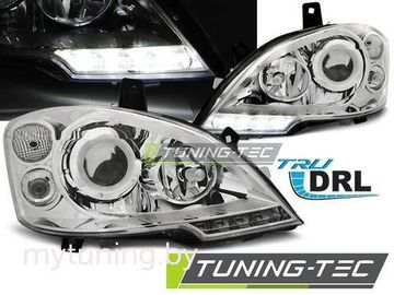 Передние фары chrome tru drl для Mercedes Viano W639