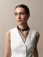 Сотуар из Чёрного агата "Long Pearl"