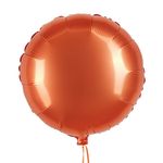 Шар (18''/46 см) Круг, Оранжевый, Сатин, 1 шт.