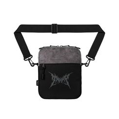 Сумка через плечо ТАЙНА LogoDL1 сер.-чер. / сер.