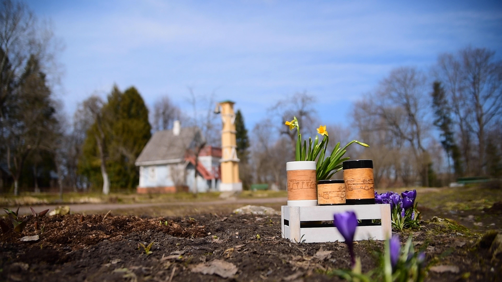 Малая фарфоровая пиала или миска для завтрака с берестой. Коллекция Чеховская или Мелиховская