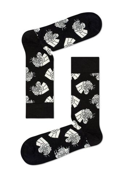 Носки унисекс Mountain Lion Sock с тигриными мордами (Размер: 25) (Цвет: розовый)