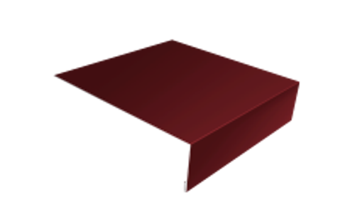 Планка лобовая 200х40 RAL 3005 вишня матовый (2м)