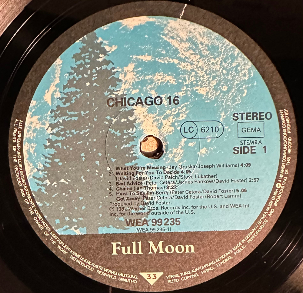Chicago - Chicago 16 (Германия 1982г.)
